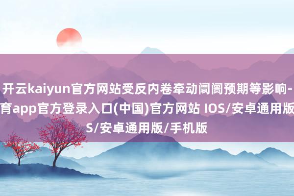 开云kaiyun官方网站受反内卷牵动阛阓预期等影响-kai云体育app官方登录入口(中国)官方网站 IOS/安卓通用版/手机版